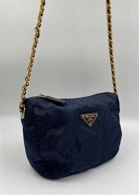 prada crossbody nylon navy|Prada nylon shoulder bag price.